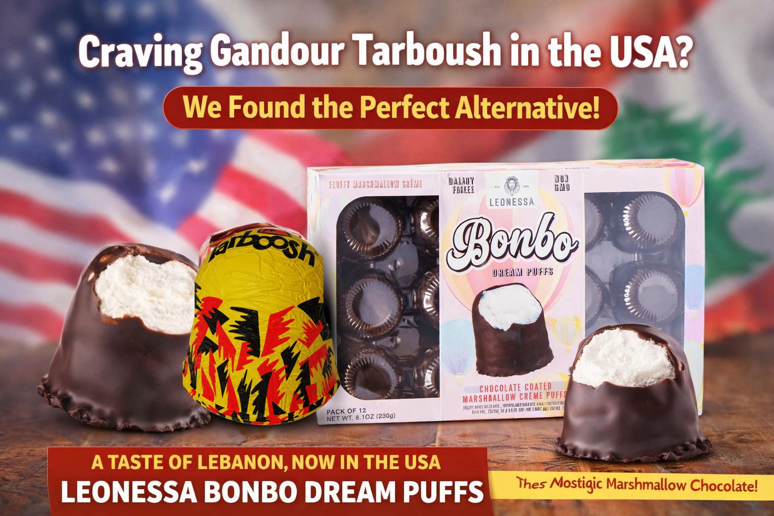 The Perfect Alternative to Gandour Tarboush in the USA: Bonbo Dream Puffs - Habibi Market