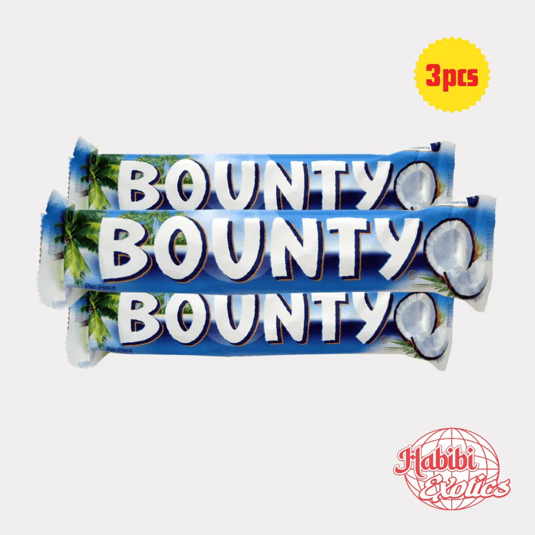 Bounty Coconut Chocolate Bar - UK Pack of 3 - Habibi Exotics