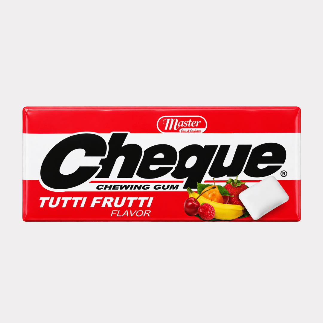Cheque Tutti Frutti Flavored Gum 12G - Habibi Market