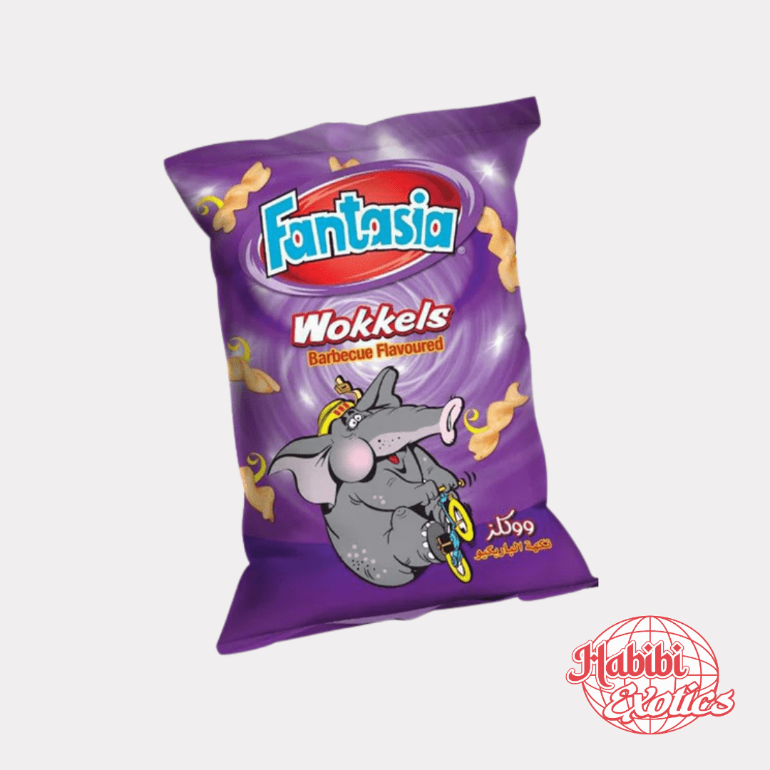Fantasia Wokkels Barbecue Flavored Chips 80G - Lebanon - Habibi Exotics