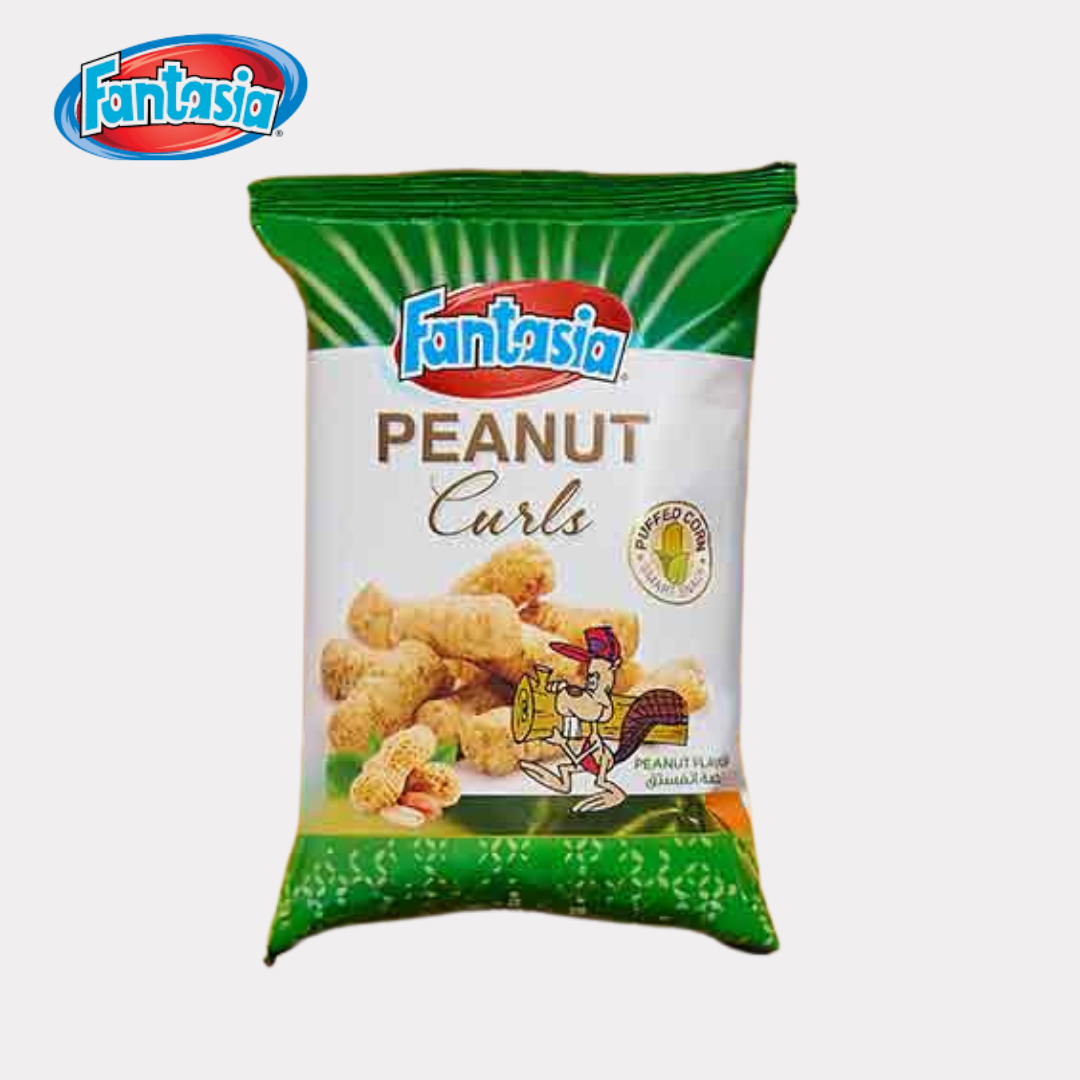 Fantasia Peanut Curl Puffed Corn 80G - Lebanon - Habibi Market