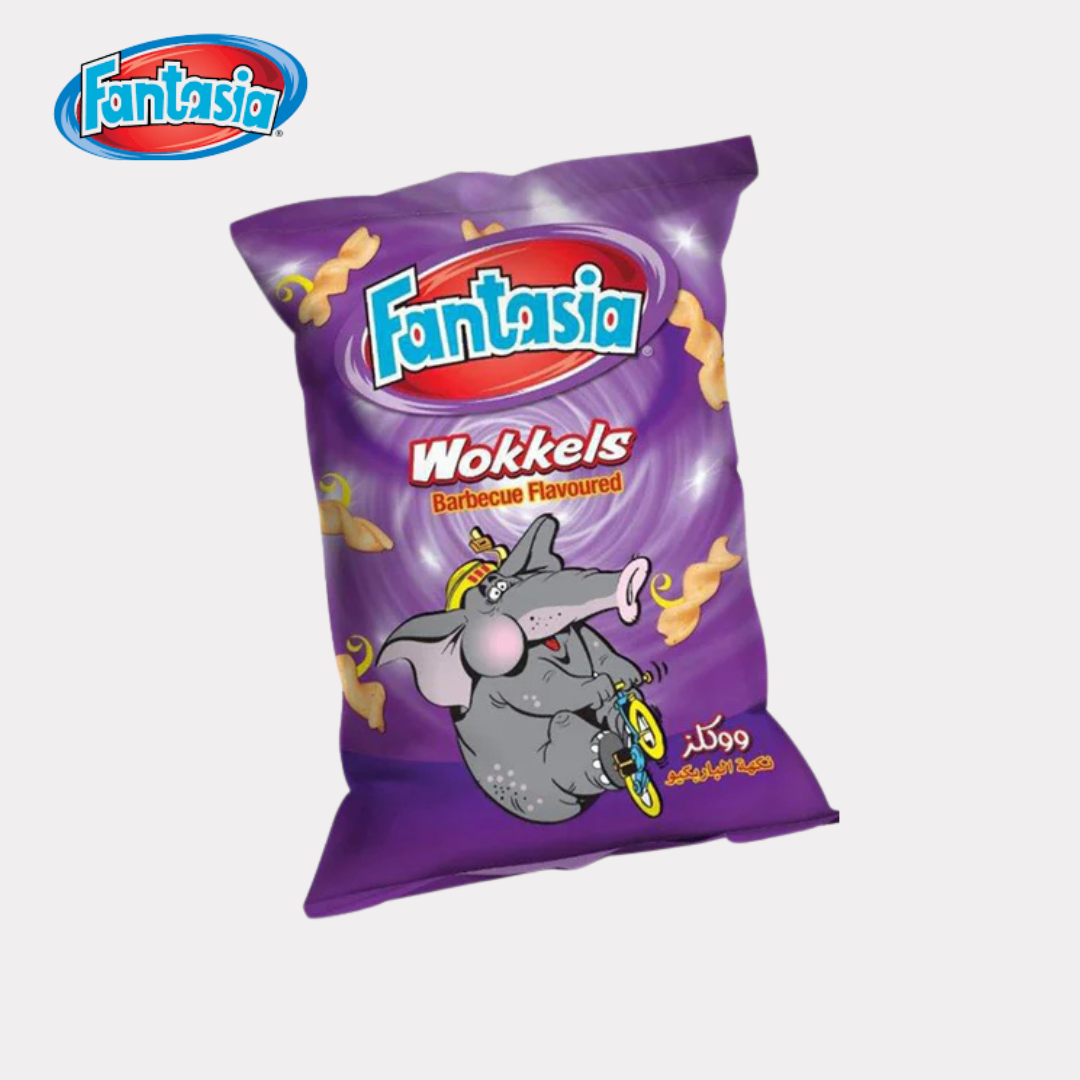 Fantasia Wokkels Barbecue Flavored Chips 80G - Lebanon - Habibi Market