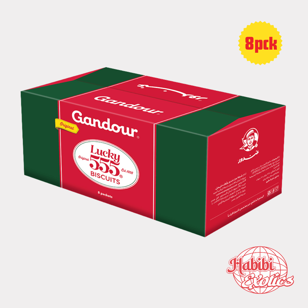 Ghandour Lucky 555 Biscuits - Lebanon Box of 8 - Habibi Exotics