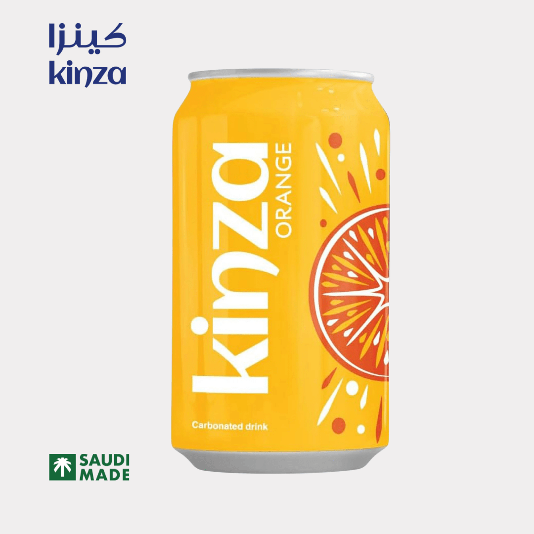 Kinza Soda Orange Flavor - KSA 320mL - Habibi Market