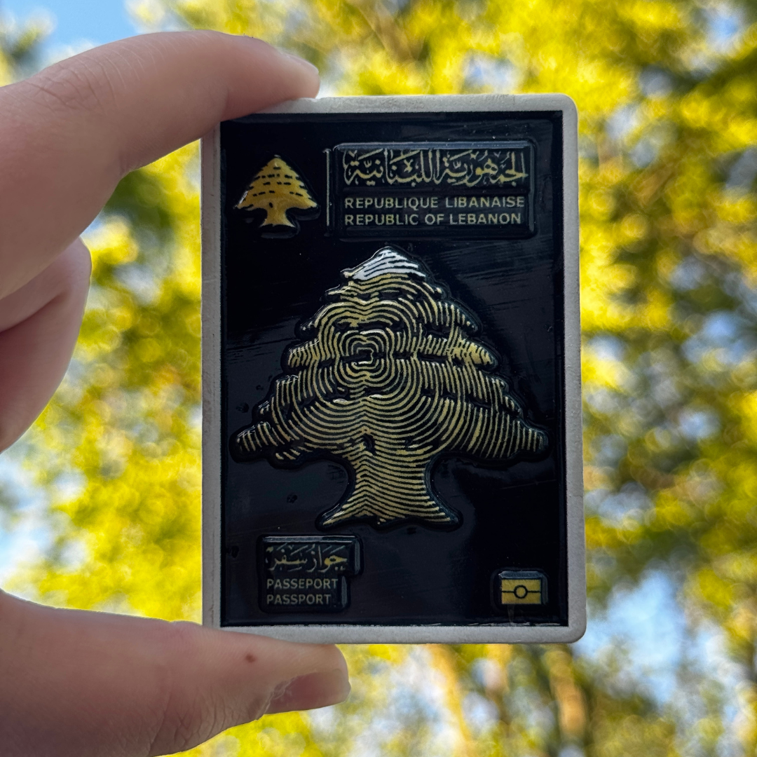 Lebanese Passport Fridge Magnet