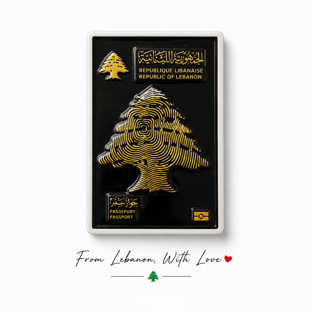Lebanon Passport Fridge Magnet - Habibi Market