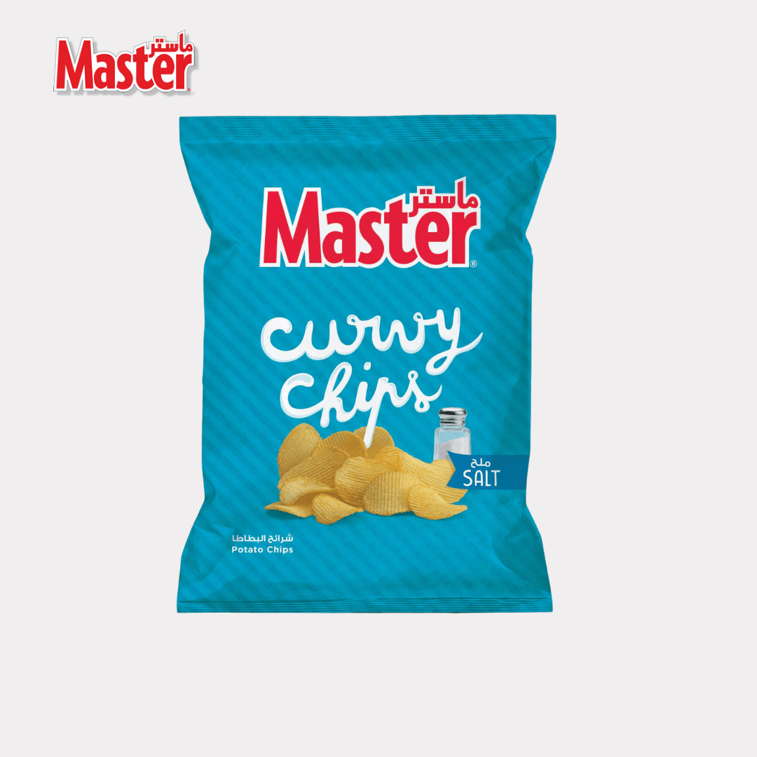 Master Curvy Chips Salt Flavored 37G - Lebanon - Habibi Market