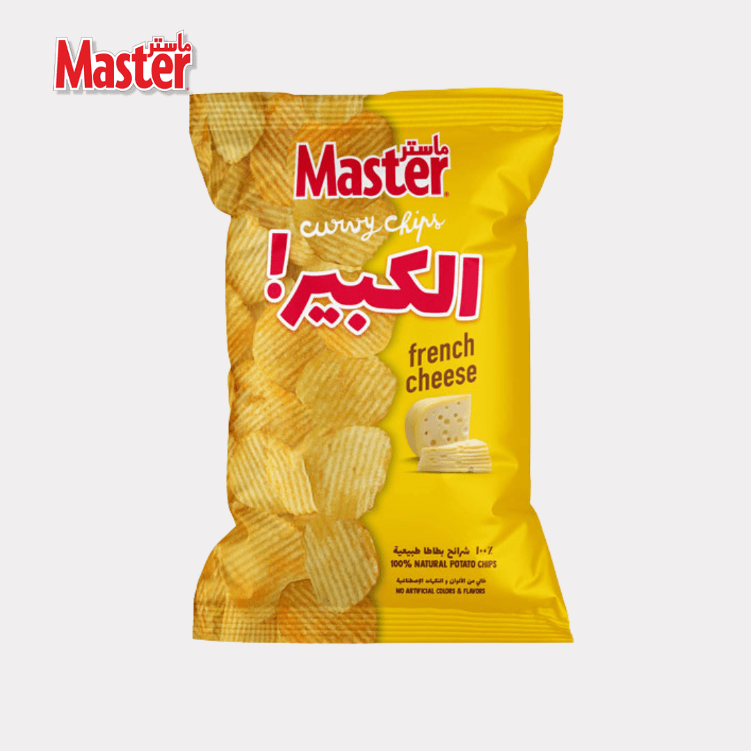 Master Curvy chips French Cheese 170G - Lebanon - Habibi Market