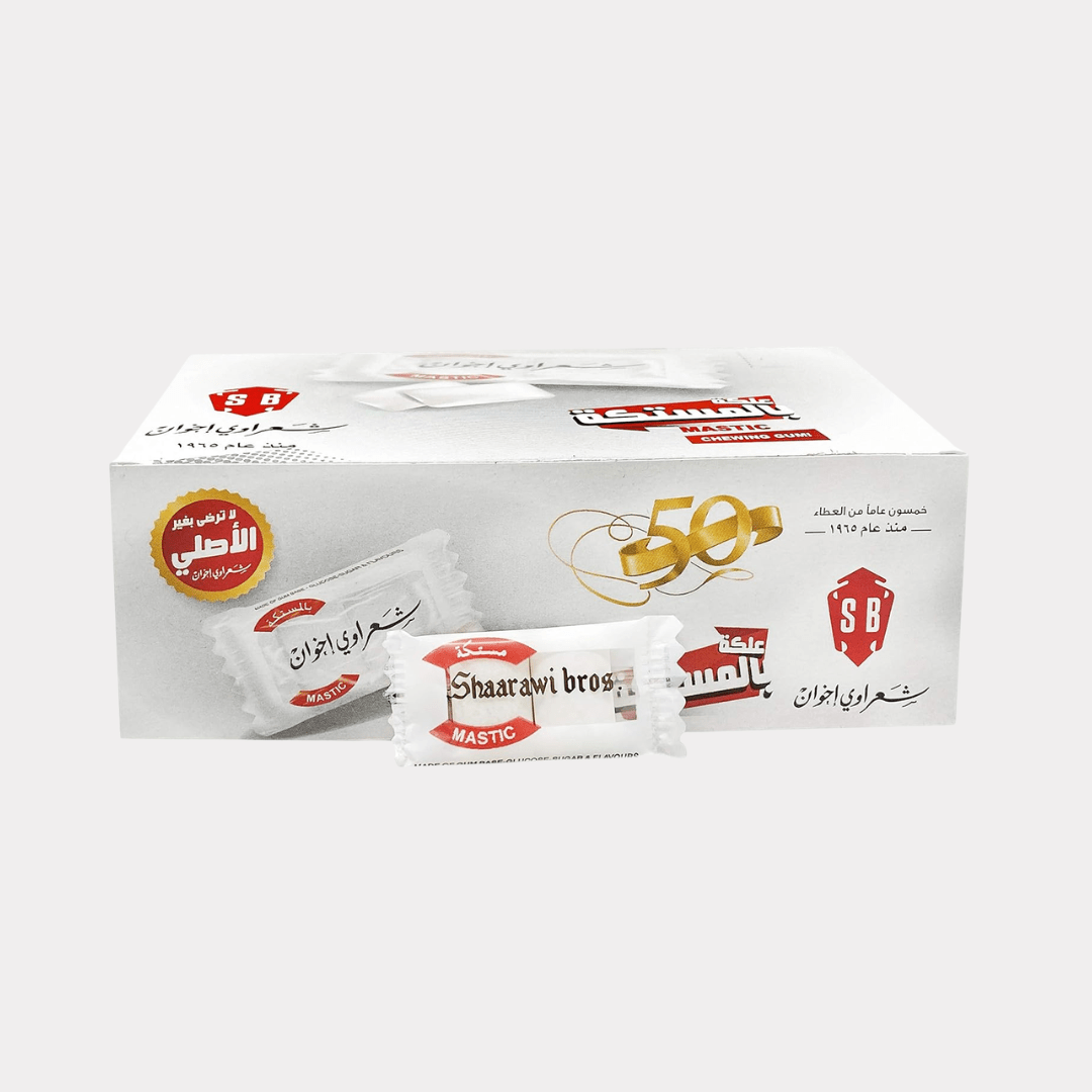 Sharawi Mastic Chewing Gum - Jordan Box of 100 x 2 - Habibi Market