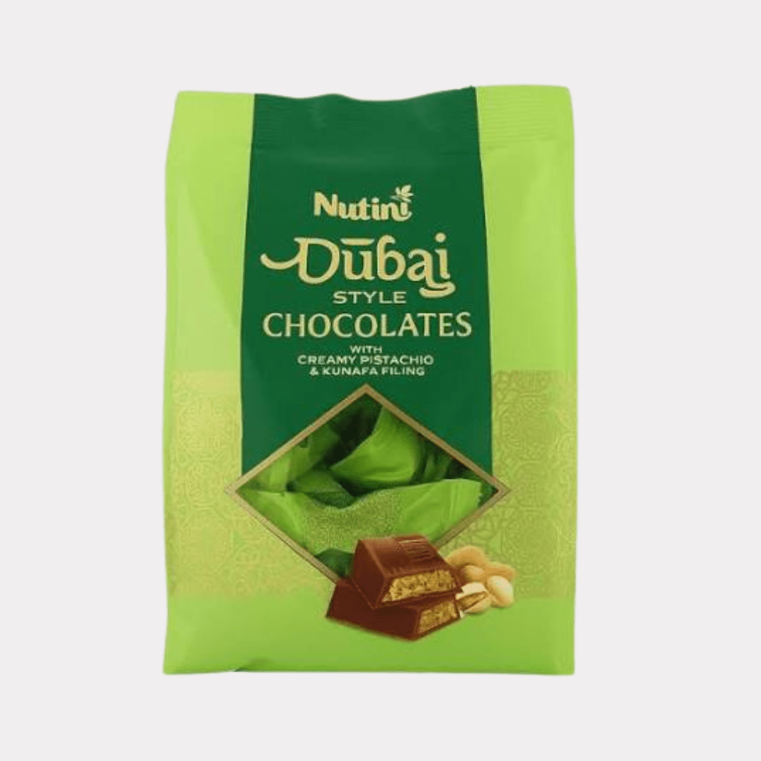 Nutini Dubai Style Chocolates – Pistachio & Kunafa Filling 400G - Habibi Market