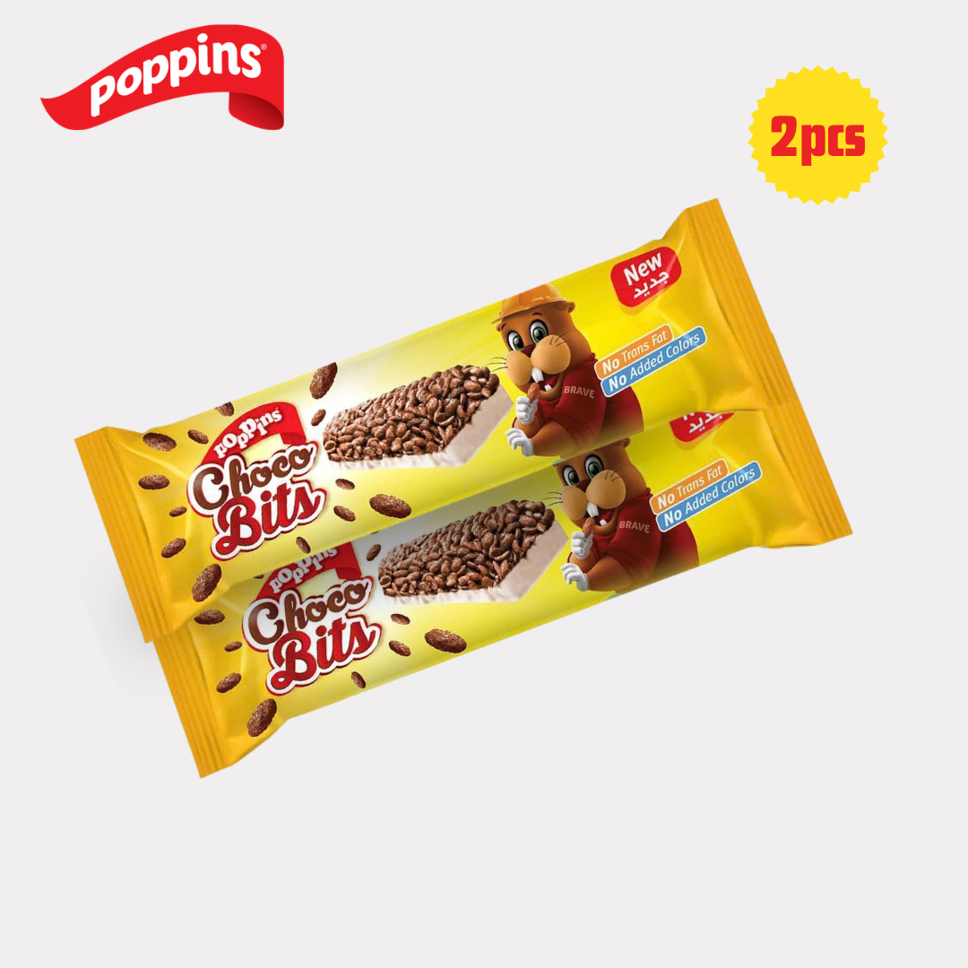 Poppins Choco Bits Cereal Bars Pack of 2 - Lebanon - Habibi Market