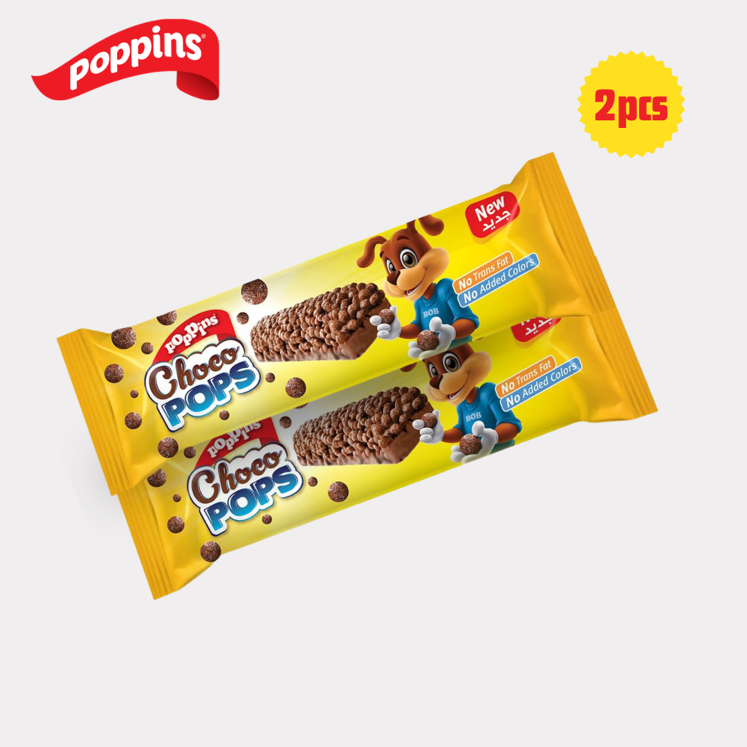Poppins Choco Pops Cereal Bars Pack of 2 - Lebanon - Habibi Market