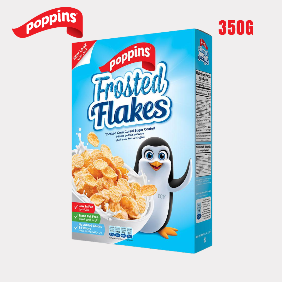 Poppins Frosted Flakes 350G Family Size - Lebanon - Habibi Market