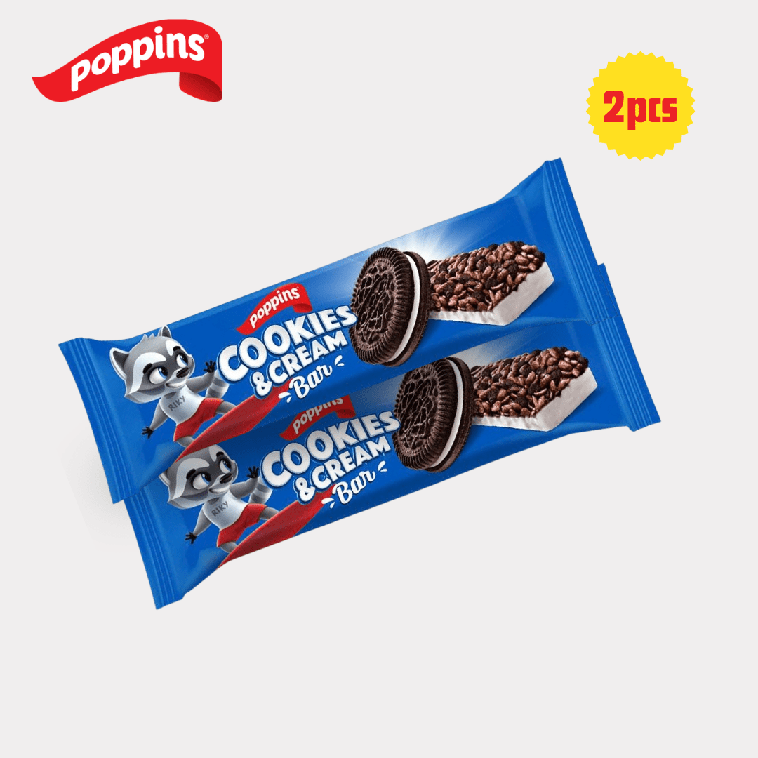 Poppins Cookies & Creamc Cereal Bars Pack of 2 - Lebanon - Habibi Market