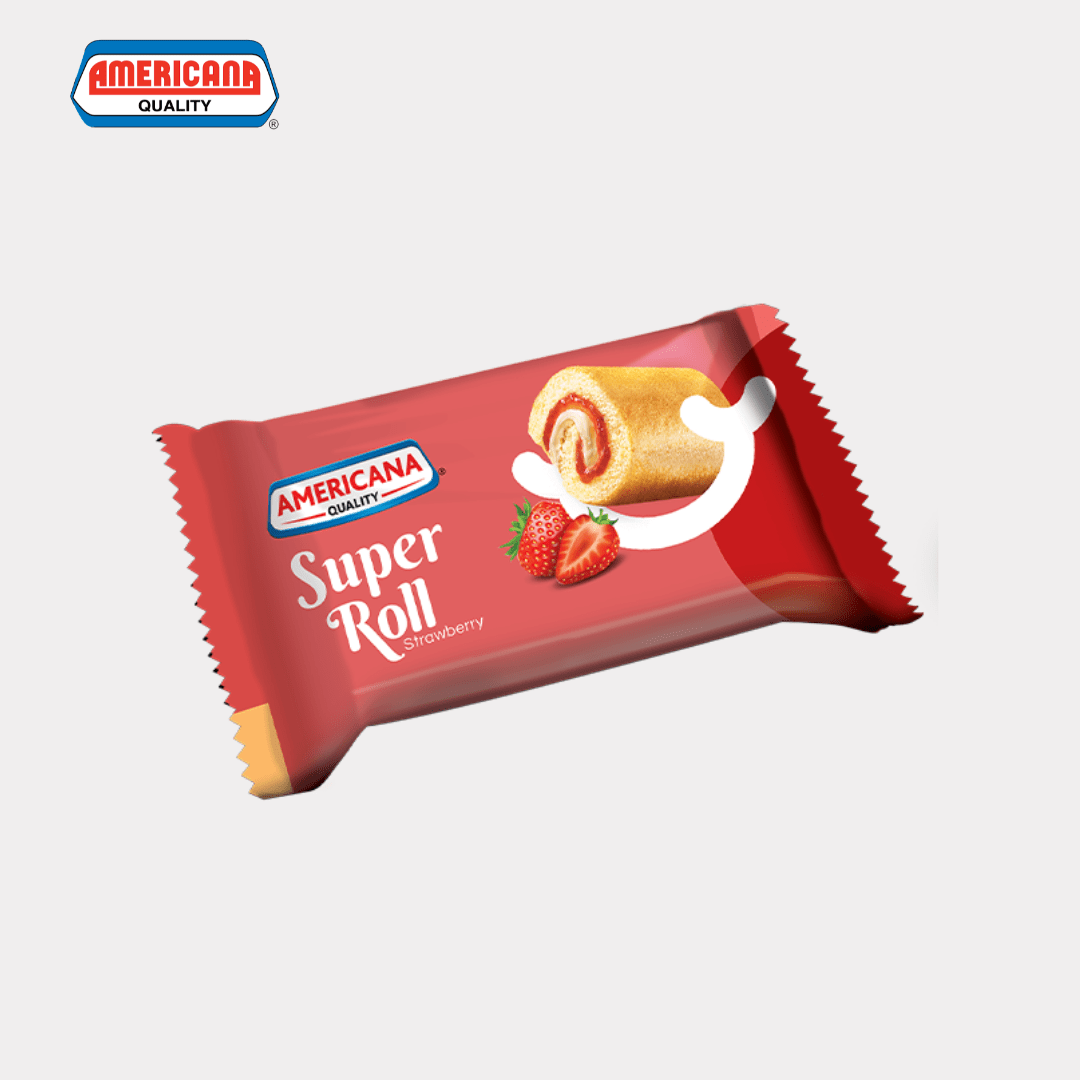 Americana Super Roll Strawberry Cake - KSA - Habibi Market